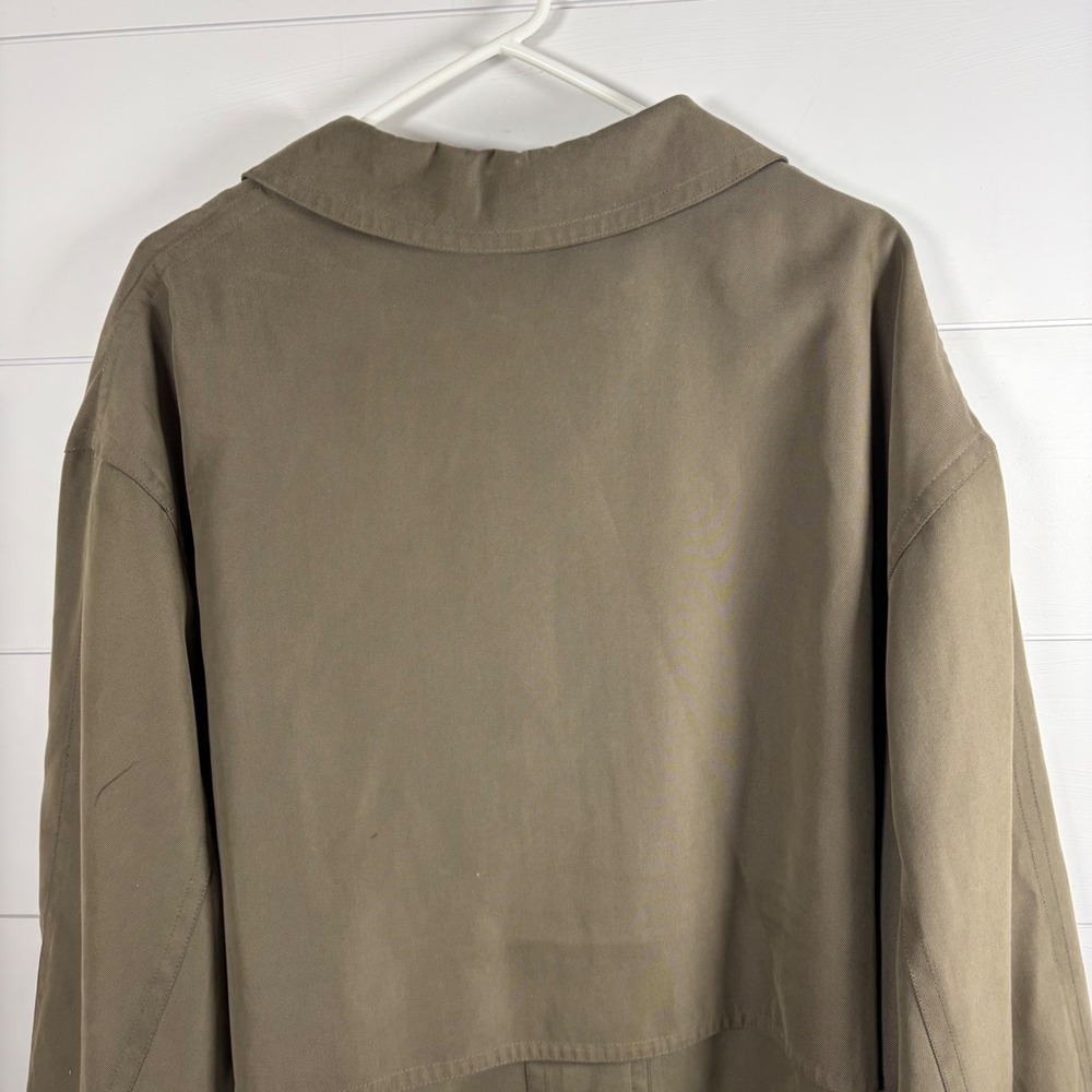 Ralph Lauren Trench Coat Men 48R XL Tan Taupe Overcoat Zip Out Liner Heritage - Picture 10 of 15